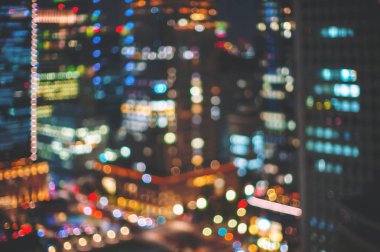 Bulanık soyut bokeh arka plan şehir