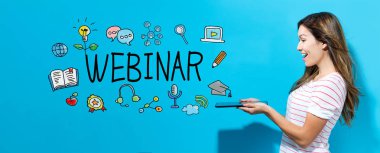 Webinar kadınla tablet kullanma