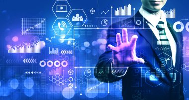 İş adamıyla pazarlama kavramı