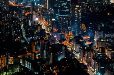 Tokyo, Japonya 'nın hava manzarası