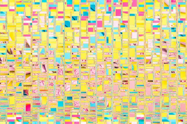 Astratto Sfondo Collage Distorto Mosaico Glitch Design — Foto Stock