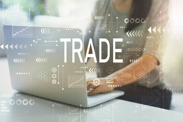 Trade with woman — Stock Photo, Image