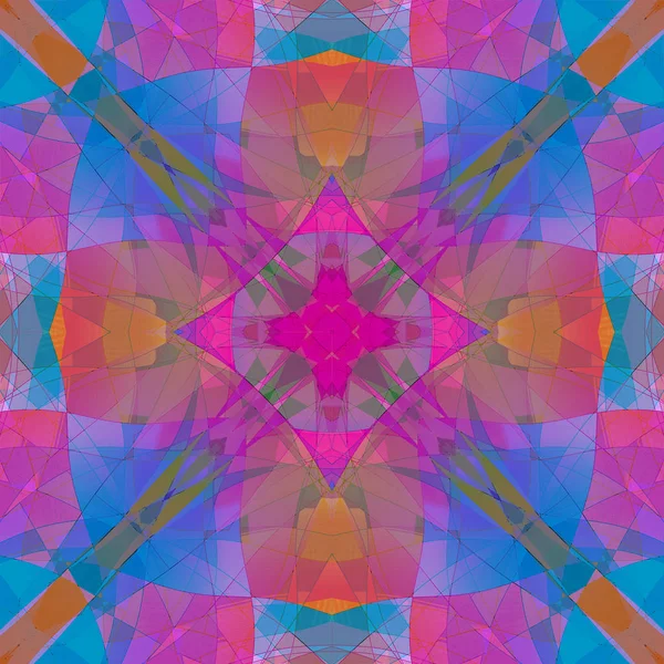 Soyut geometrik simetrik fraktal desen — Stok fotoğraf