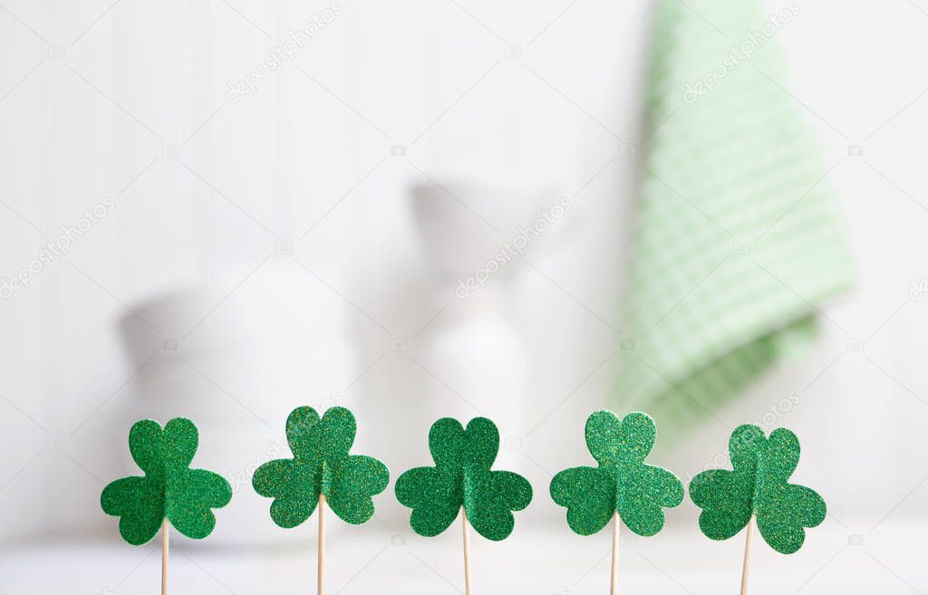 St. Patricks Day theme with decorations
