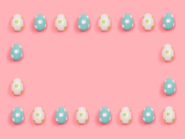 Paskalya yumurta dikdörtgen çerçeve