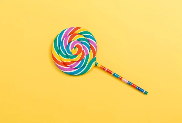 Big rainbow lollipop — Stock Photo, Image