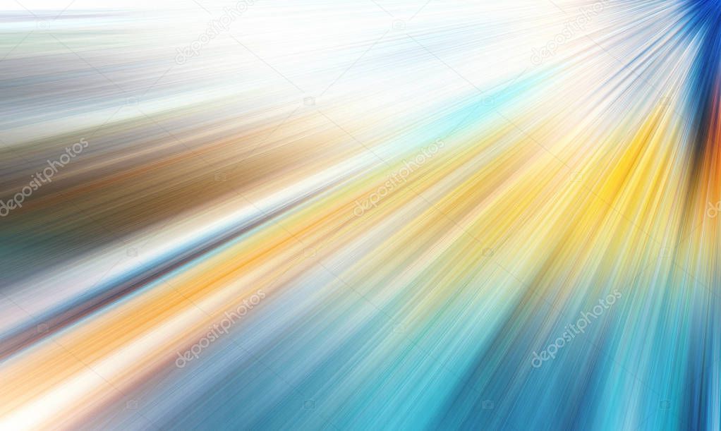 Abstract zoom motion blur