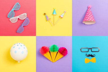 Aksesuarlar ile parti Tema