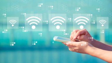 WiFi kavramı ile smartphone