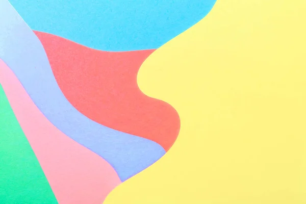 Abstrakte wellige mehrfarbige Papier Hintergrund — Stockfoto