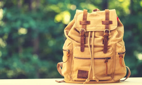 A rustic backpack — Stock Photo, Image