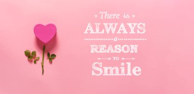 Her zaman kalp çiçeği ile gülümseme için bir nedeni vardır