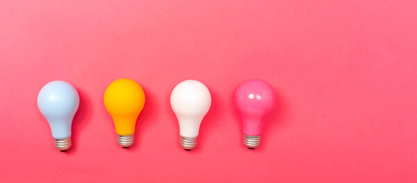 Colored light bulbs