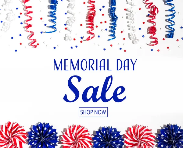 Memorial Day sale üzenet — Stock Fotó