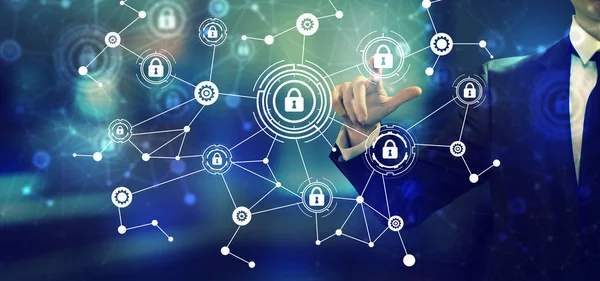 Bir işadamı ile siber güvenlik teması