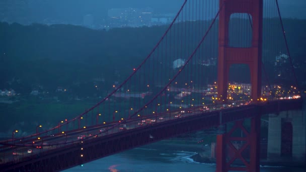 Golden Gate Bridge di San Francisco — Stok Video