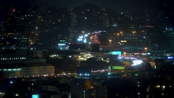 Зайнятий шосе перетину в Сан-Франциско — стокове відео