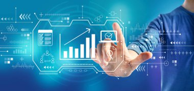 Bir adam ile Pazarlama kavramı