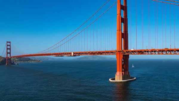 Widok z lotu ptaka na most Golden Gate w San Francisco — Zdjęcie stockowe