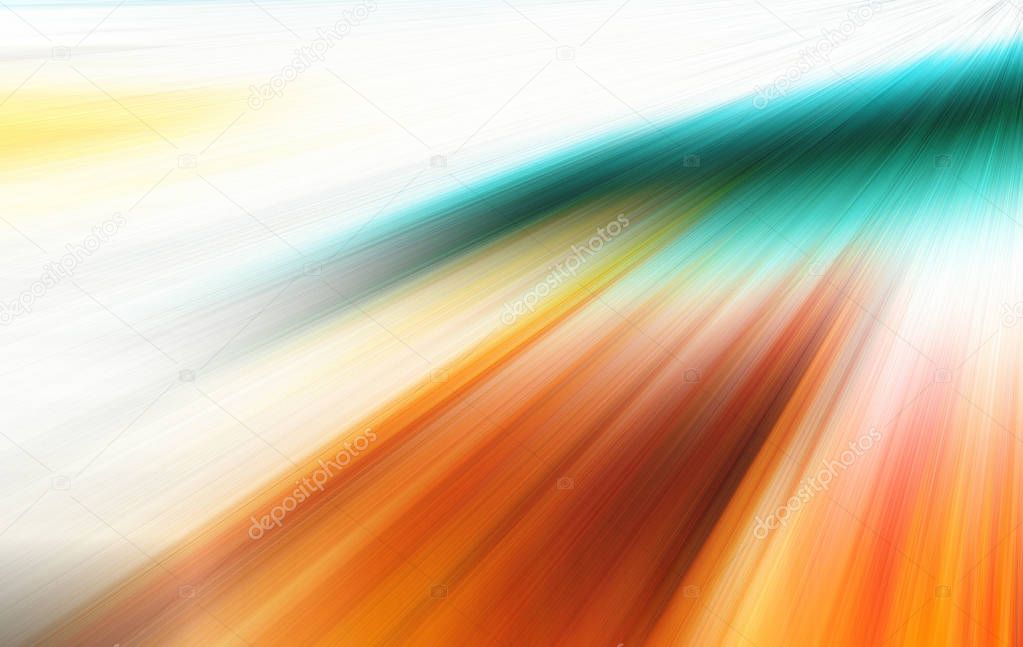 Abstract zoom motion blur