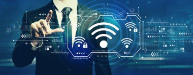 WiFi ile işadamı