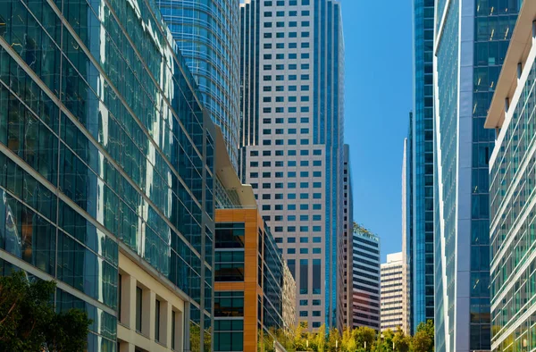 Budynki panoramiczne centrum San Francisco — Zdjęcie stockowe