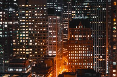 San Francisco şehir merkezi gökdelen binaları