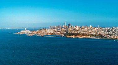 San Francisco şehir merkezi hava manzarası