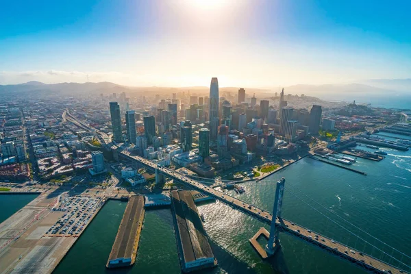 Binnenstad San Francisco vanuit de lucht — Stockfoto