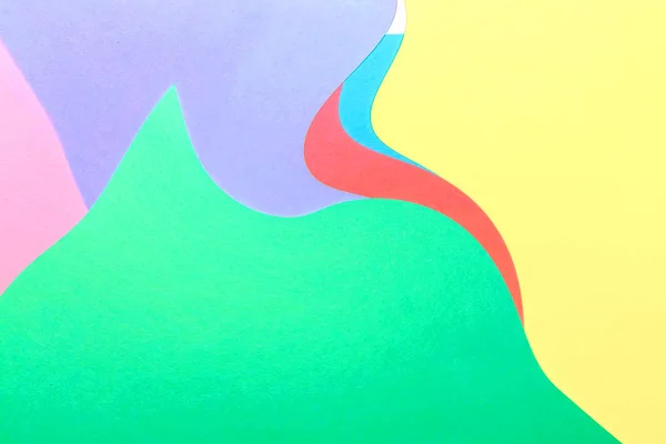 Abstrato ondulado fundo de papel multi colorido — Fotografia de Stock