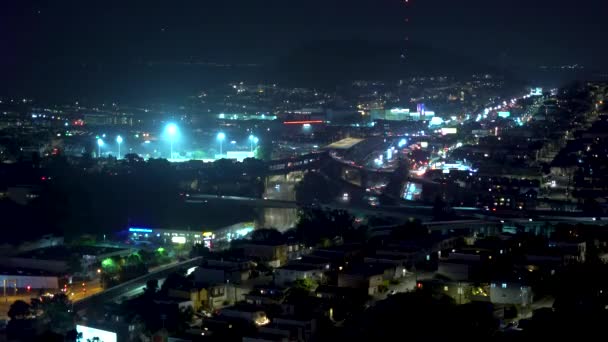 Viel befahrenes Autobahnkreuz in San Francisco — Stockvideo