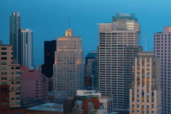 Downtown San Francisco skyline buildings — Stock Photo, Image