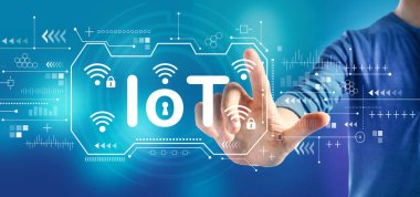 Bir erkek ile Iot tema