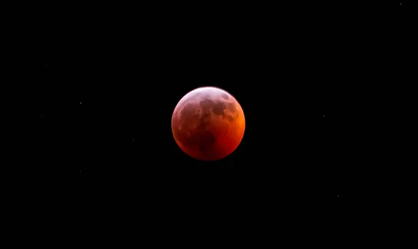 Lua de sangue do Eclipse Lunar — Fotografia de Stock