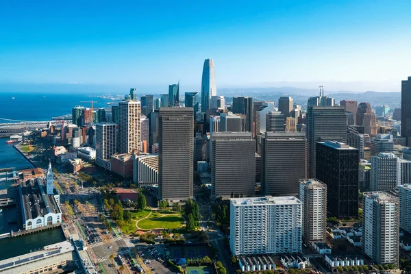 San Francisco şehir merkezi hava manzarası