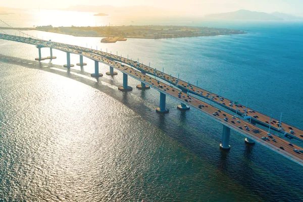 Vista aérea del Puente de la Bahía en San Francisco —  Fotos de Stock