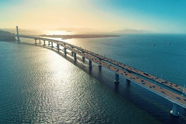 Vista aérea del Puente de la Bahía en San Francisco —  Fotos de Stock