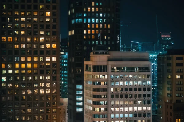 Edifícios da skyline do centro de San Francisco — Fotografia de Stock