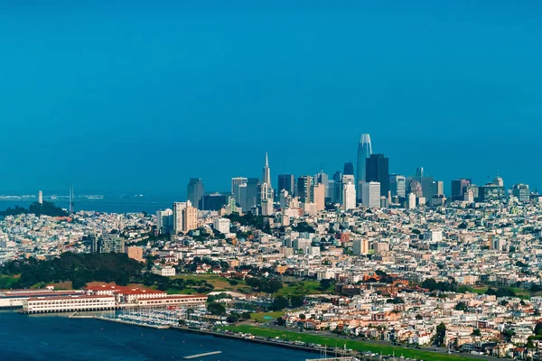 มุมมองทางอากาศในเมืองซานฟรานซิสโก — ภาพถ่ายสต็อก