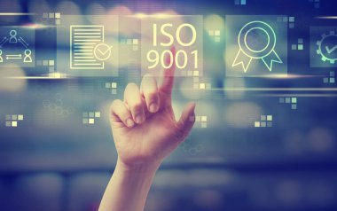 Iso 9001 el ile bir düğmeye basarak
