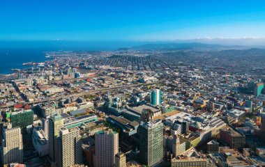 San Francsico, CA havadan görünümü