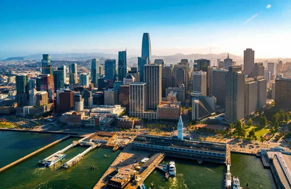 Vista aérea del centro de San Francisco —  Fotos de Stock