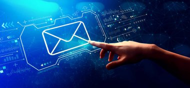 El ile bir düğmeye basarak e-posta