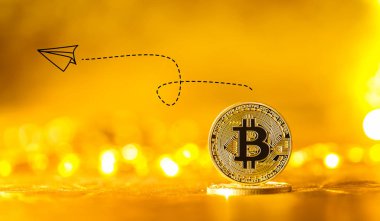 Bitcoin ile kağıt uçak