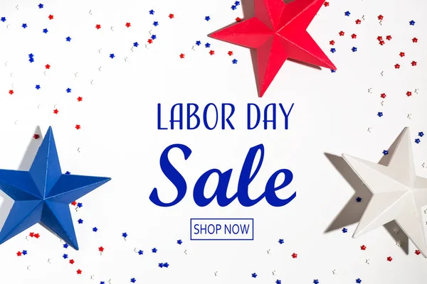 Labor Day Sale üzenet — Stock Fotó