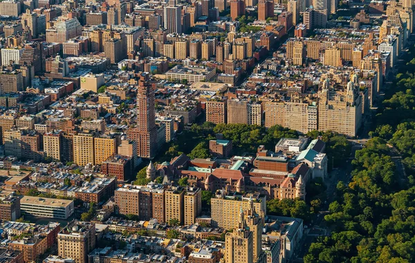 Luchtfoto van Manhattan en Central Park — Stockfoto