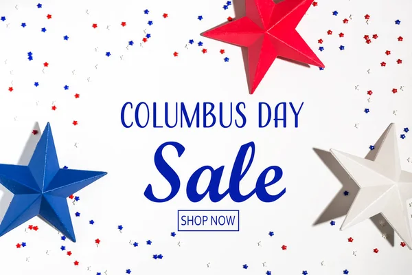 Columbus día venta mensaje —  Fotos de Stock