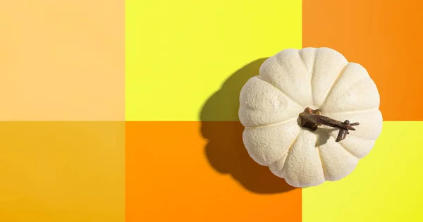Autumn pumpkin from above — Stock Photo, Image