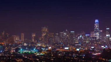 San Francisco sokakları ve geceleri siluetzaman atlamalı