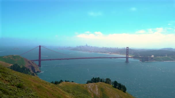 Gouden Poort Brug in San Francisco — Stockvideo